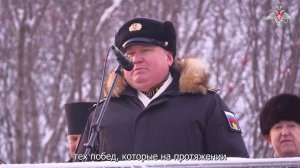 Вручение ордена Нахимова 11-й дивизии атомных подводных лодок Северного флота