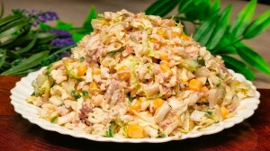 Салат "Гавань" за 10 минут! Ну очень вкусный салат! Все обалдели,когда попробовали