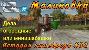 Farming Simulator 22. Малиновка. История нищеброда №32. Дела огородные или мини шабашки.