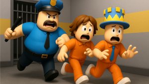 ПОБЕГ из ТЮРЬМЫ БАРРИ! НО меня ПОЙМАЛИ и снова ПОСАДИЛИ! ПОМОГ ДРУГ и мы СБЕЖАЛИ!