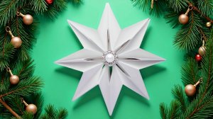 Как сделать самую красивую снежинку из бумаги на Новый год !