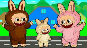 Лабубу и семья. Один день из жизни Лабубу с семьей