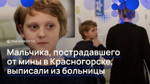 Мальчика, пострадавшего от мины в Красногорске, выписали из больницы