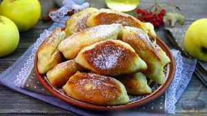 Быстро и без духовки. ЖАРЕНЫЕ ПИРОЖКИ НА СМЕТАНЕ, С ЯБЛОКАМИ