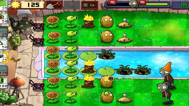 Зомби против растений 1