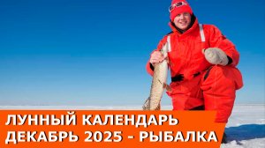 Лунный календарь рыбака на декабрь 2025: когда лучше ловить рыбу зимой?