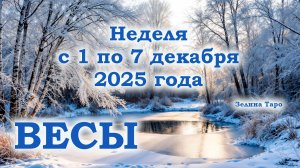ВЕСЫ | ТАРО прогноз на неделю с 1 по 7 декабря 2025 года