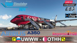 🏎️РЕЙС ФОРМУЛЫ-1: Самара(UWWW) - Доха(OTHH) | Airbus A350 | Гоночный транзит в Катар | F1 Grand Pri