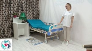 Видео кровати механической с подъемом спины и ног СП 06