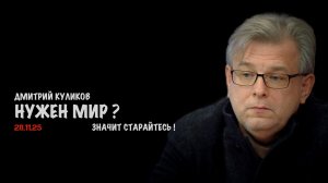 Хотите мира ? Значит старайтесь ! | Дмитрий Куликов