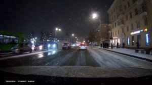 Видеорегистратор TRENDVISION Victory пример ночной видеосъёмки