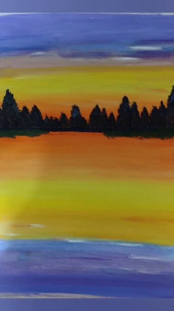 Простой пейзажМасляные краскиРисование с детьми shorts 1