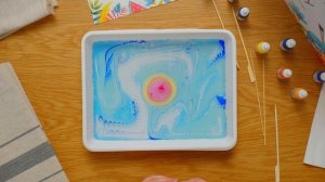 Эбру. Цветок