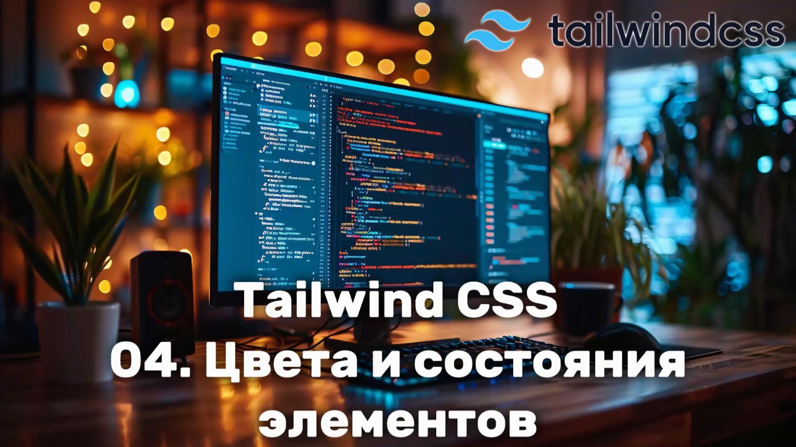 04. Цвет и состояния элементов в Tailwind CSS смотреть онлайн