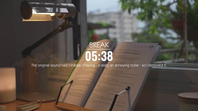 2 часа STUDY WITH ME ｜ New room at Sunset 🌆｜ Relaxing Lo-Fi, Background noises ｜ Pomodoro 50⧸10
