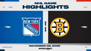 29.11.2025 | ОБЗОР МАТЧА | Бостон Брюинз - Нью-Йорк Рейнджерс | Highlights