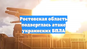 Слюсарь: БПЛА атаковали Таганрог и четыре района Ростовской области