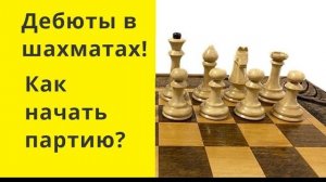 Дебют. Первые ходы. Шахматы