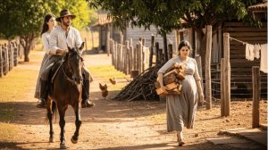 Фермер ехал СО СВОЕЙ ДЕВУШКОЙ... и замер, увидев, как его беременная бывшая жена таскает дрова.