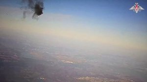 Боевая работа расчета БПЛА «Скат-350М» и артиллерийских расчетов ГрВ «Запад»