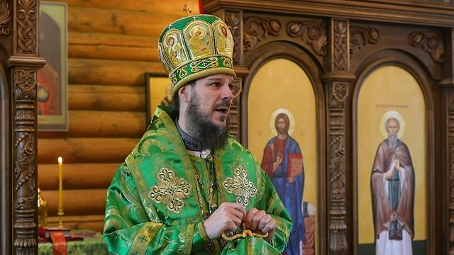 Проповедь после малого освящения храма преподобного Нестора Леторисца и Литургии смотреть онлайн