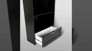 СИРИУС 80 стеллаж с 1 ящиком венге