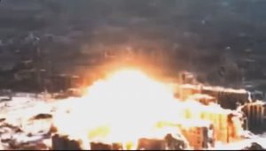 💣💥⚡️Эпичный прилет русской авиабомбы ОДАБ-1500 по позициям боевиков киевского режима.