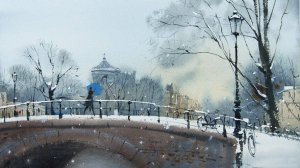 Позволяет ли акварель исправлять ошибки? Показывает художник Сергей Курбатов