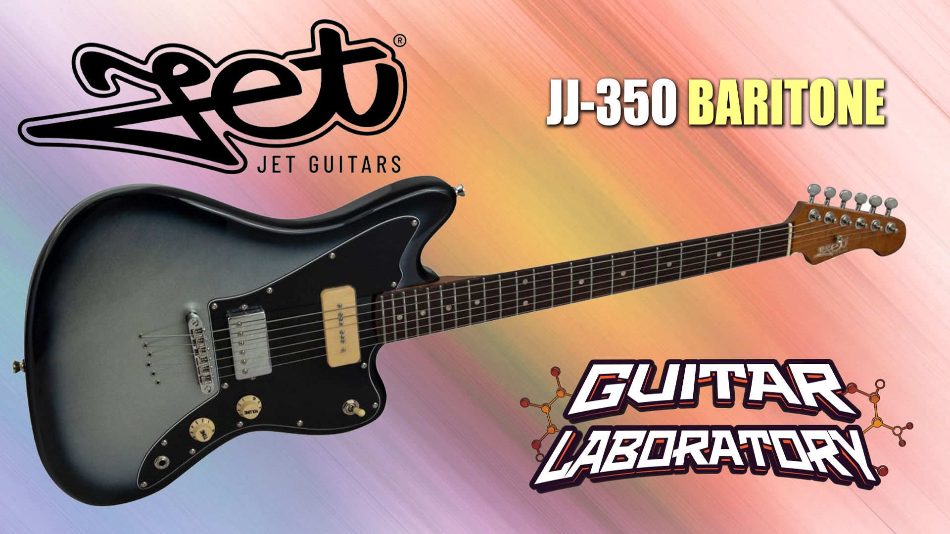 JET JJ-350 Baritone Moonburst - гитара баритон