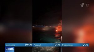 Два танкера загорелись в Черном море у берегов Турции: кадры.