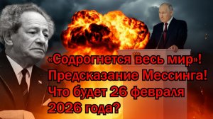 Содрогнется весь мир! Предсказание Мессинга! Что будет 26 февраля 2026 года_