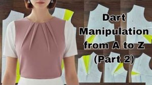 Перенос выточек на выкройке 2 часть