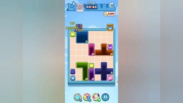 Как пройти Уровень 256 в Drop the Cat! (Решение)