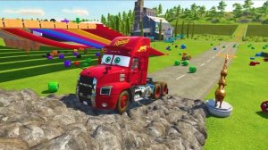 Машины и Грузовики Мультики для детей Синий Трактор