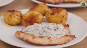 🍗 Рецепт сочной куриной грудки с грибным соусом — быстро, просто и очень вкусно!