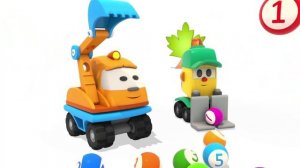 Развивающие для малышей. Умные машинки учим цифры и часы!