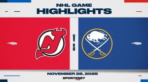 29.11.2025 | ОБЗОР МАТЧА | Баффало Сэйбрз - Нью-Джерси Дэвилз | Highlights