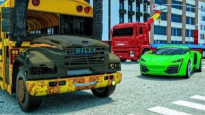 Колеса на автобусе | Возрождение школьного автобуса | Герои колесного города