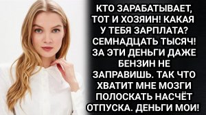 Кто зарабатывает, тот хозяин в доме! Заявил муж. Ольга решила проверить его слова. Аудио рассказы