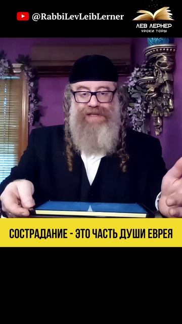 Сострадание   это часть души еврея