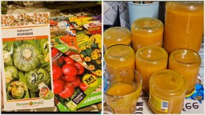 Варю ТЫКВЕННЫЙ СОК спасаю овощи.  СЕМЕНА цветов, овощей, зелени на 26 год ОБЗОР.