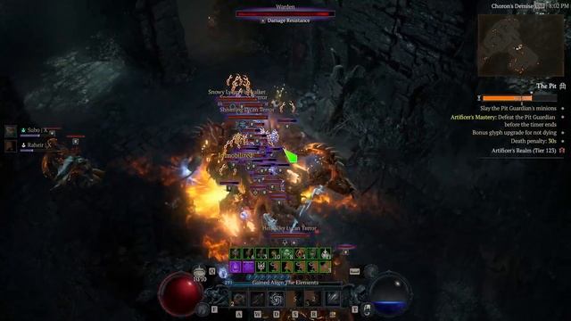 Hydra Sorcerer. Pit 123 - 14:55. Gear Build Shown. Diablo 4. Season 10. смотреть онлайн