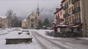 Шамони-Мон-Блан 🇫🇷  — прогулка в снежную бурю при температуре -15°C / 4K HDR 60 кадров в се