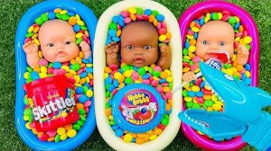 Набор из 3-х радужных ванночек-конфет с нарезкой слаймов M&M's и Magic Slime1