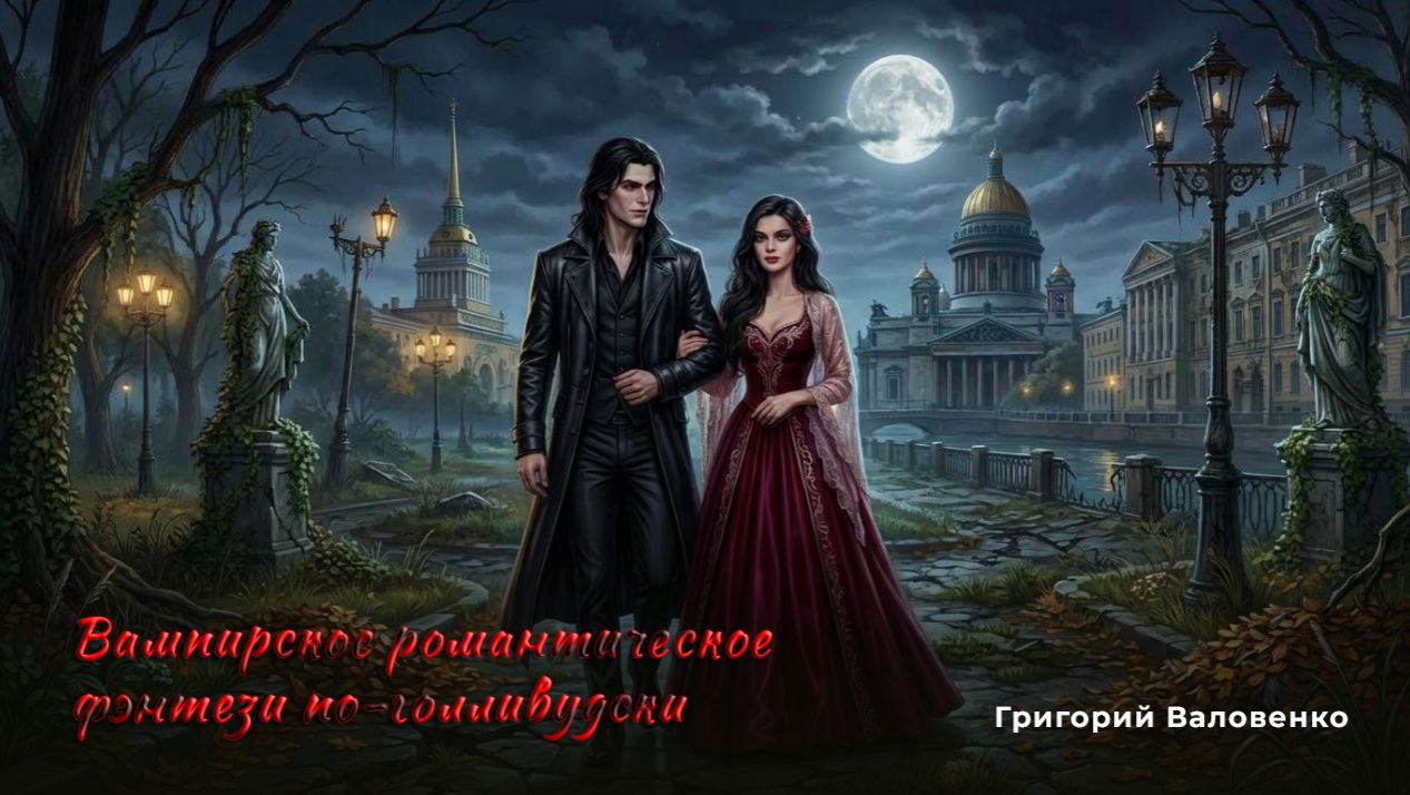 Вампирское романтическое фэнтези по-голливудски - красивая песня но черный юмор. Г. Валовенко
