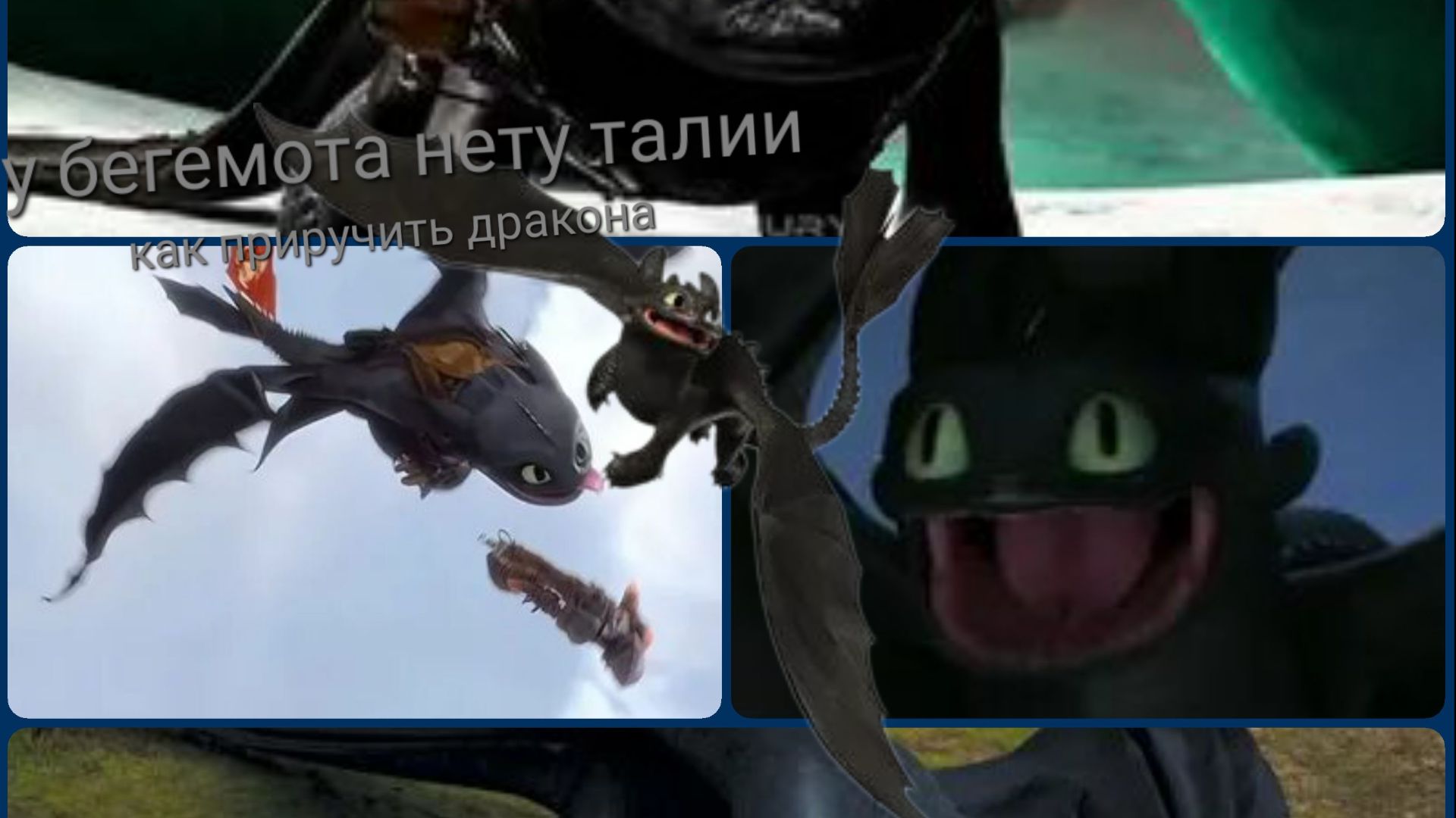 Клип как приручить дракона У БЕГЕМОТА НЕТУ ТАЛИИ.