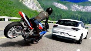 BeamNG Drive / CrashBoomPunk —  Мотоциклетные аварии