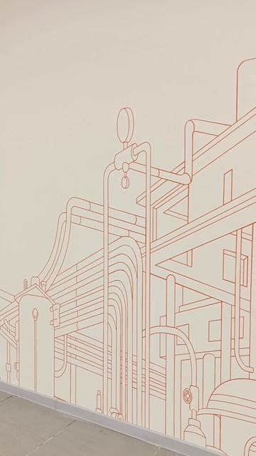 Идеальные линии: Секрет росписи офиса — трафарет из оракала