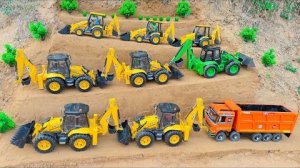 Видео о парковке грузовика JCB 5CX и Tata 2518 | видео о тракторе jcb | мультфильм jcb