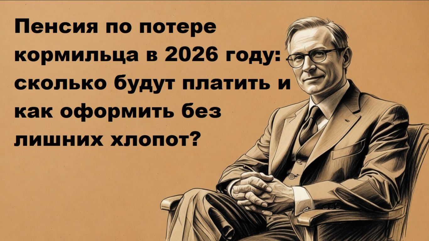 Пенсия по потере кормильца в 2026 году: размер и порядок назначения